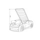 Кровать-машинка объемная (3d) EVO "Camaro" черный (КАМАРО) 